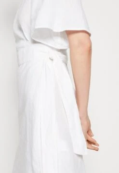Marc O'Polo Wrap Style Flared Sleeve Short - Jurk - White -Marc O'Polo 006cf53ec425471796f1ac2105893dfc