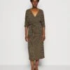 Marc O'Polo Dress Long Sleeve V Neck Wrap Dress - Jerseyjurk - Multi/Nordic Sand -Marc O'Polo 008f21eb23e84eaa8562b5078c65c6aa