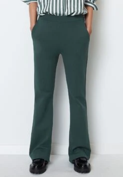 Marc O'Polo Mit Geschlitztem Saum Regular Aus Interl - Broek - Night Pine