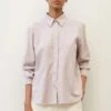 Marc O'Polo Blouse Button Placket Rounded Hem Casual Fit - Overhemdblouse - Blooming Lilac