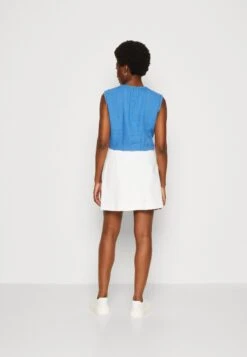 Marc O'Polo DENIM Skirt A-Shaped Fit Mini Length Mid Waist Pleated - Minirok - Clean Polar White -Marc O'Polo 06e0740b3f454367a39709015b17a5ed