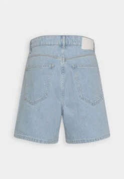 Marc O'Polo DENIM High Waist A-Shaped Fit Bermuda Length Stitched Hem - Jeansshort - Multi-Coloured/Light Cobalt Salt N Pepp -Marc O'Polo 07638485048a4043b204d4317101daaa