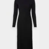 Marc O'Polo Dress Longsleeve Round Neck - Gebreide Jurk - Black -Marc O'Polo 08e10932b7744e75a44e018a3190bd66