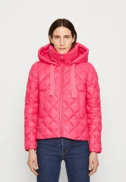 Marc O'Polo Jacket Fixed Hood With Welt Pockets - Jas - Dahlia Pink