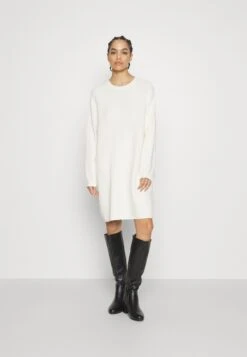Marc O'Polo Heavy Dress Longsleeve Round Neck - Gebreide Jurk - Creamy White -Marc O'Polo 0a3eb6241bf64266ab790bba66e1ce85