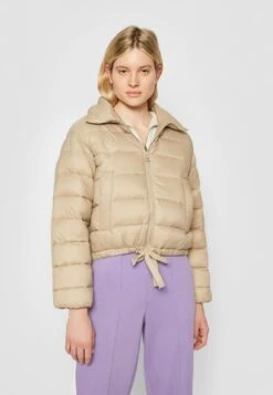 Marc O'Polo Jacket Stand Up Collar Drawstring Hem - Winterjas - Loose Sand