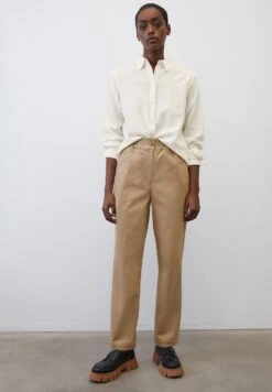Marc O'Polo Tailored Regular Aus Organic - Broek - Dusty Earth