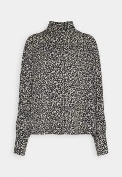 Marc O'Polo High Neck Long Feminine Sleeve Flared Reversible - Blouse - Black/Off-White -Marc O'Polo 13f7acaa535b4ec7ba43ac1cbbfb4e5d