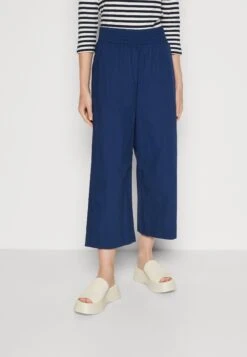 Marc O'Polo DENIM Culottes Elastic Waist Seam Pockets Solid Col - Broek - Admiral