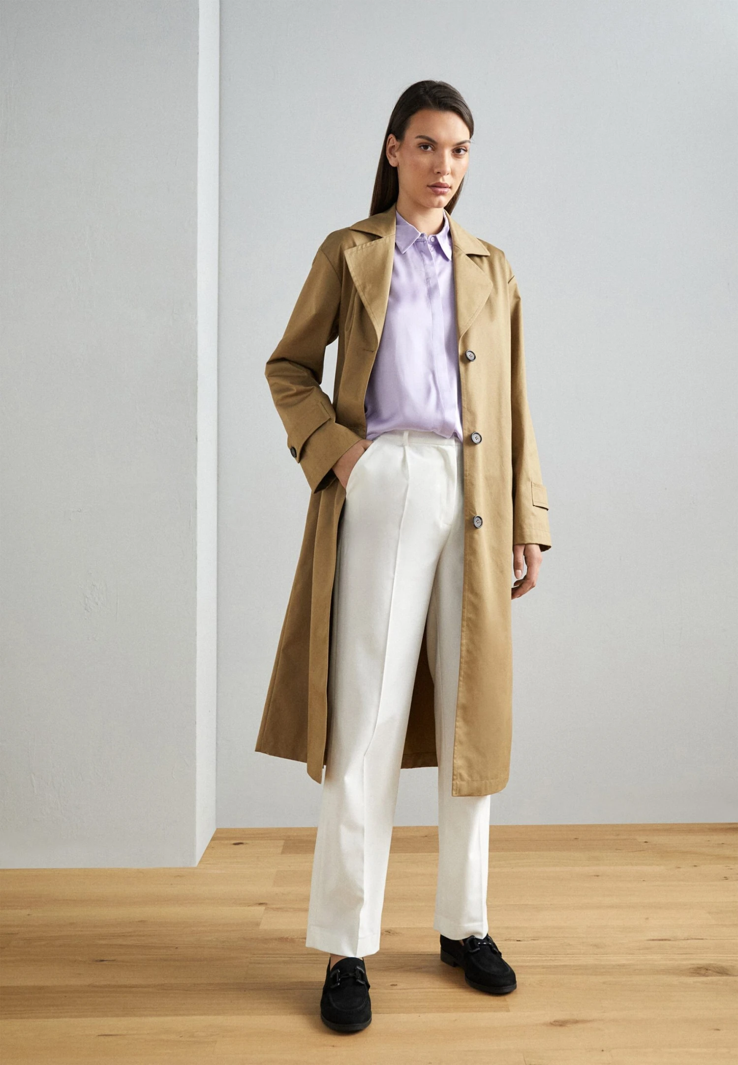 Marc O'Polo Trenchcoat - Trenchcoat - Beige 4 Marc O'Polo Trenchcoat - Trenchcoat - Beige - Afbeelding 2