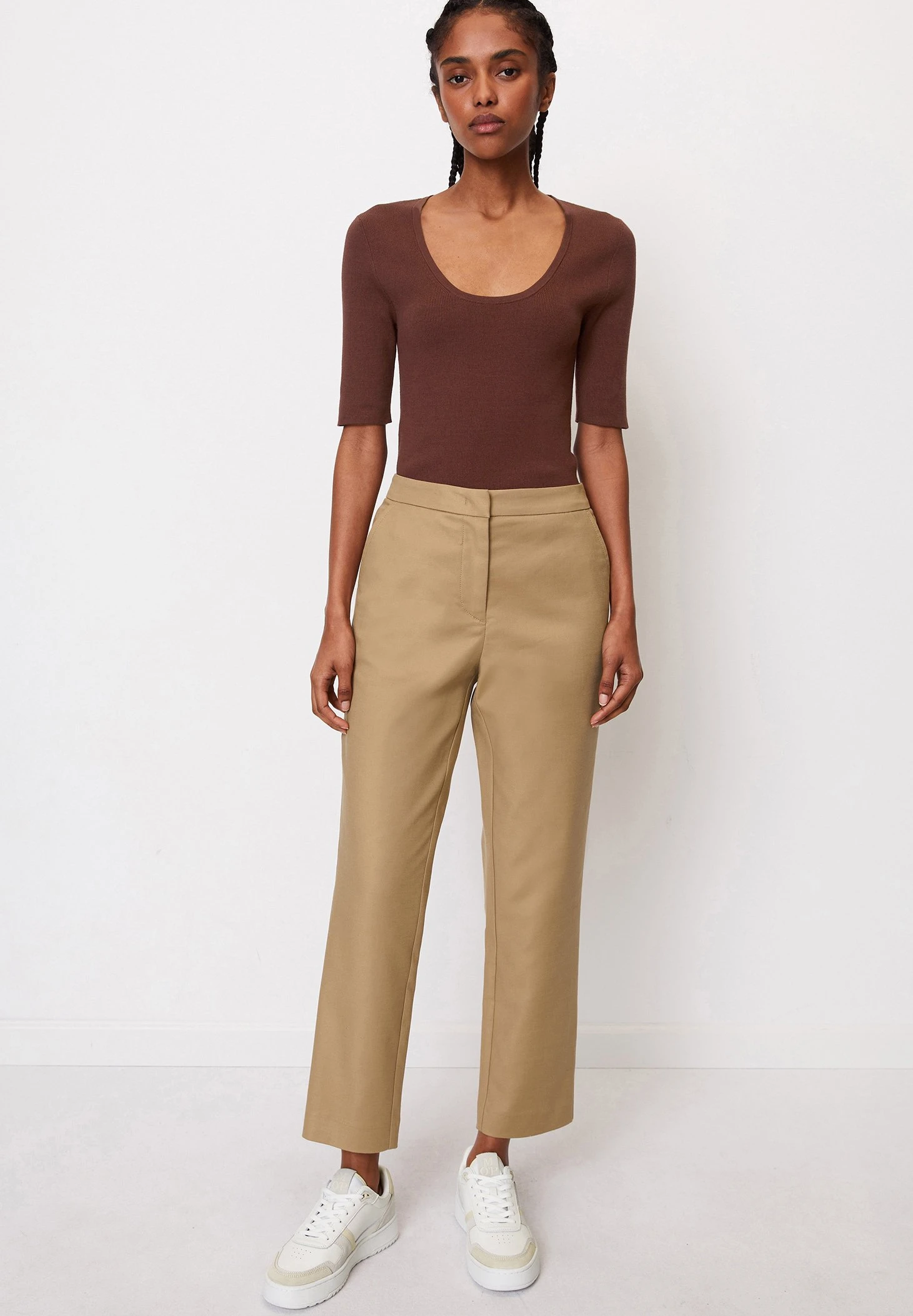 Marc O'Polo Pants Regular Waist Ankle Length French Pockets - Broek - Stone Hearth 4 Marc O'Polo Pants Regular Waist Ankle Length French Pockets - Broek - Stone Hearth - Afbeelding 2