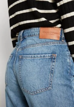 Marc O'Polo Trouser Straight Fit Cropped Length High Waist - Straight Leg Jeans - Mid Blue 80S Wash -Marc O'Polo 1a956b4e4e254bb7af523fc2e73e4ccd