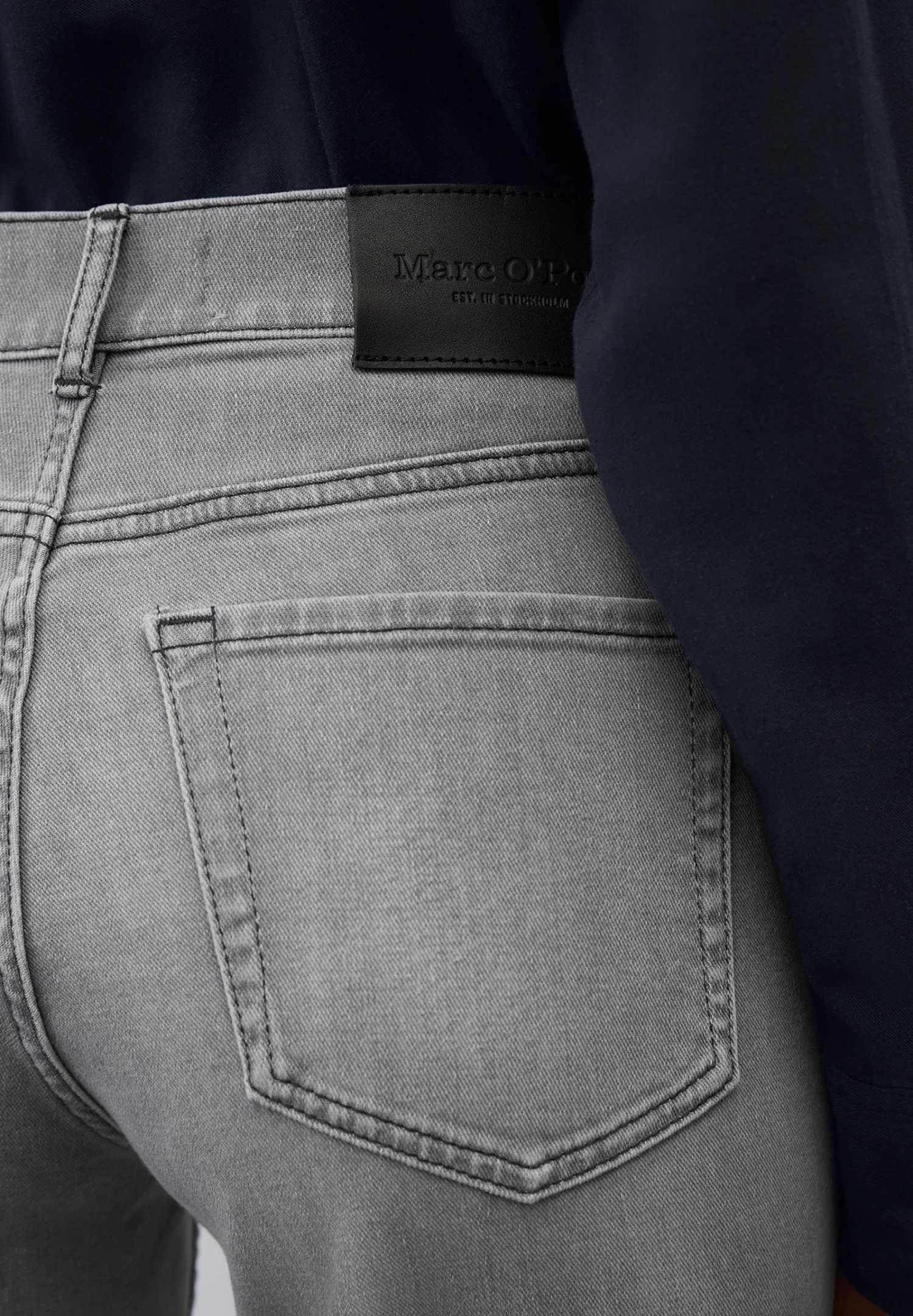 Marc O'Polo Modell Skara High Waist Skinny Aus Stretch-Org - Slim Fit Jeans - Comfort Light Grey Wash 8 Marc O'Polo Modell Skara High Waist Skinny Aus Stretch-Org - Slim Fit Jeans - Comfort Light Grey Wash - Afbeelding 6