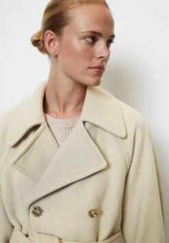 Marc O'Polo Midi Length Details - Trenchcoat - Jonesboro Cream -Marc O'Polo 1c41e9778d424ed0887ef6b34c8ff1fd