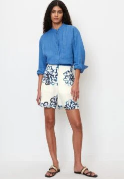 Marc O'Polo High Waist Mit Allover Print - Shorts - Light Blue -Marc O'Polo 1ce9873014924ecaaa6a87a9ddd5734a