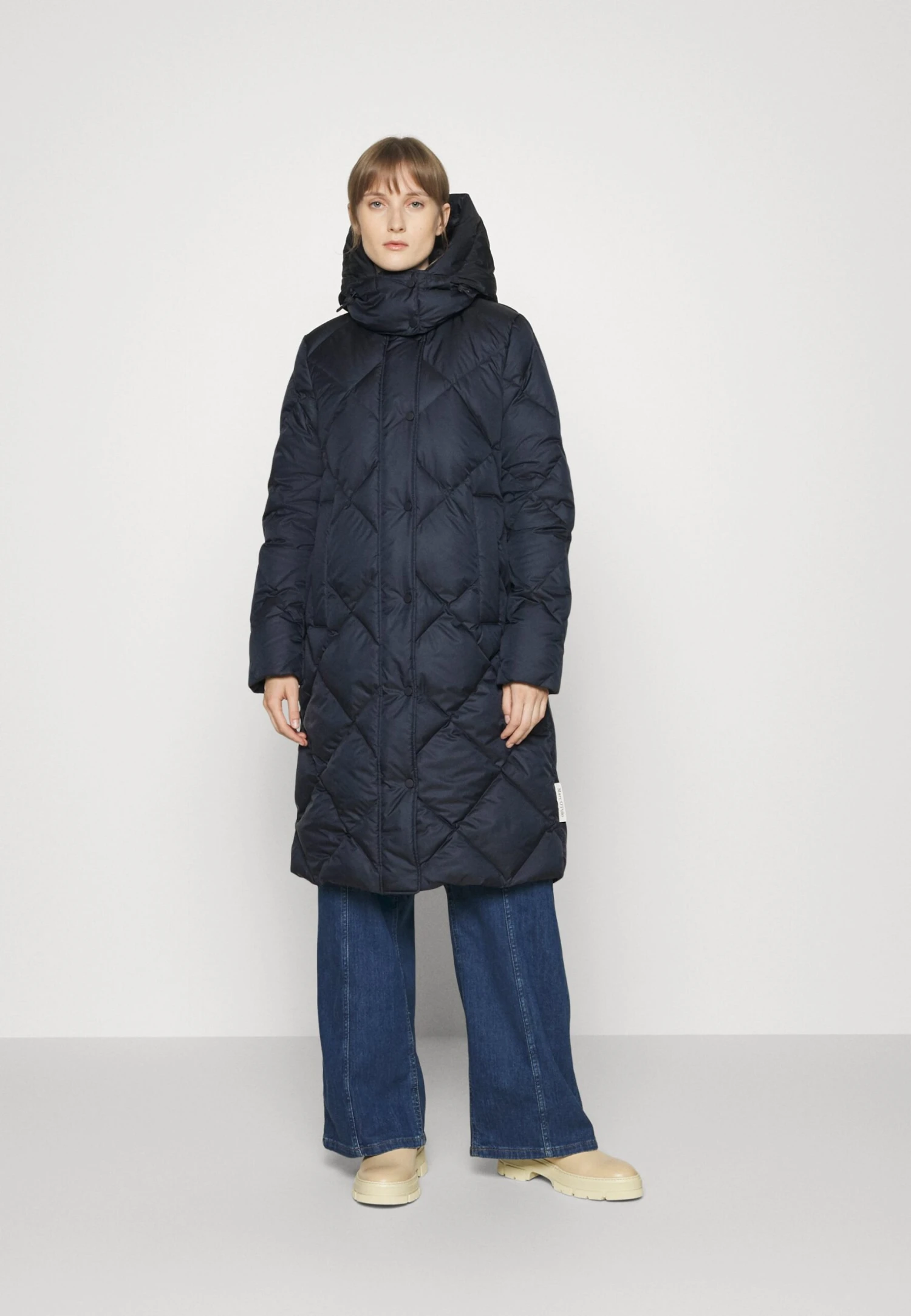 Marc O'Polo Coat Diamond QuiltingLong Detachable Hood Welt - Donsjas - Deep Blue Sea 3 Marc O'Polo Coat Diamond QuiltingLong Detachable Hood Welt - Donsjas - Deep Blue Sea