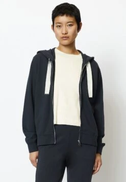 Marc O'Polo Long Sleeve - Sweater Met Rits - Deep Blue Sea