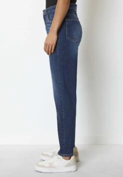 Marc O'Polo Modell Mala High Waist Cropped Aus - Jeans Tapered Fit - Authentic Dark Sea Blue Wash -Marc O'Polo 204472cebb614dd9b90cb05031d15248