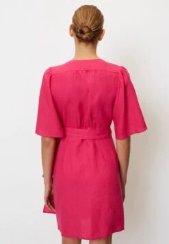 Marc O'Polo Wrap Style Flared Sleeve Short - Jurk - Dahlia Pink 10 Marc O'Polo Wrap Style Flared Sleeve Short - Jurk - Dahlia Pink -Marc O'Polo 23facc2817d5460f826891e1d016c653