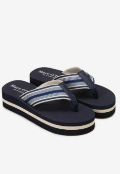 Marc O'Polo Plateau Mit Streifen - Teensandalen - Vibrant Blue -Marc O'Polo 24f14f61ccd041dab2d5fe6e31b74cbd