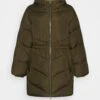 Marc O'Polo DENIM Puffer Midi Coat With Hood - Winterjas - Burnished Logs -Marc O'Polo 25150311470d4d71852f3036adea8f09