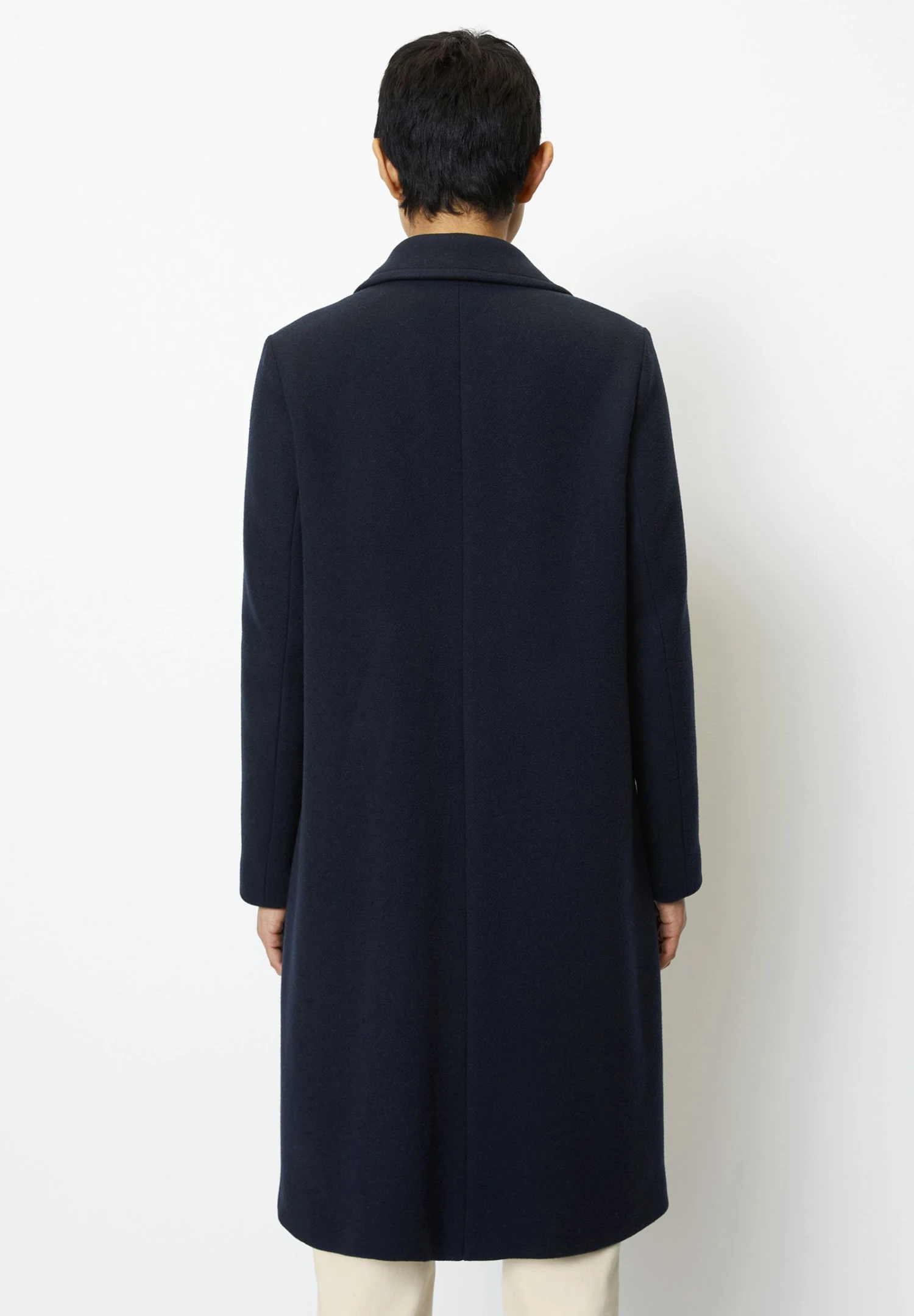 Marc O'Polo Blend Single Breasted Lapel Collar Lined Flap Poc - Mantel - Deep Blue Sea 5 Marc O'Polo Blend Single Breasted Lapel Collar Lined Flap Poc - Mantel - Deep Blue Sea - Afbeelding 3