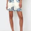 Marc O'Polo High Waist Mit Allover Print - Shorts - Light Blue -Marc O'Polo 25d9a5d3426a4f82a7d9dc76b94e9844