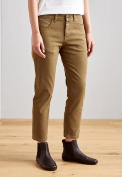 Marc O'Polo Trouser Boyfriend Fit Cropped Length - Slim Fit Jeans - Forest Floor