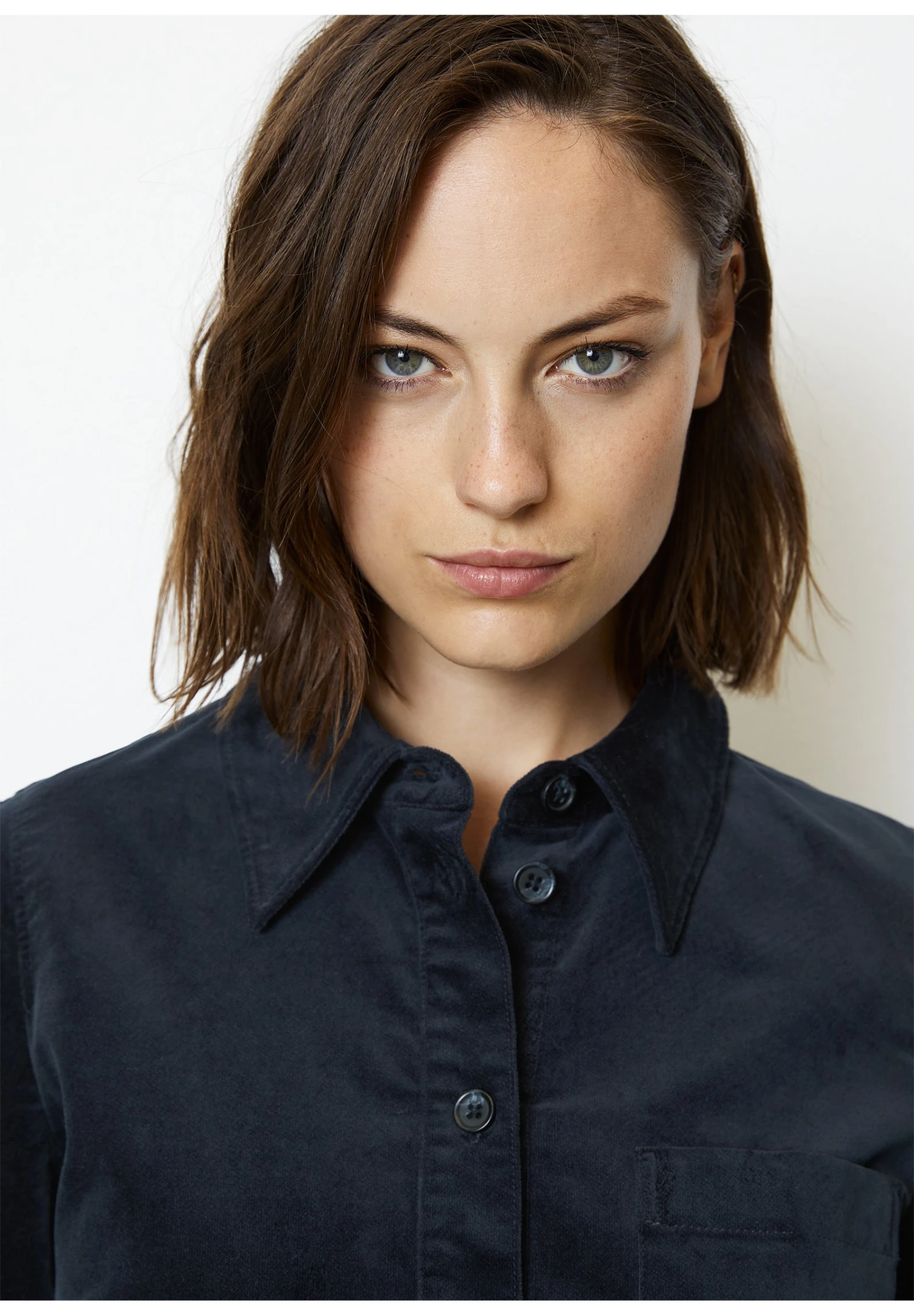 Marc O'Polo KurzesStraight Aus Stretchigem- Blousejurk - Deep Blue Sea 6 Marc O'Polo KurzesStraight Aus Stretchigem- Blousejurk - Deep Blue Sea - Afbeelding 4