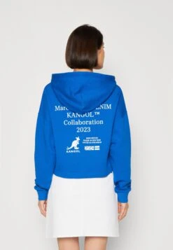 Marc O'Polo DENIM Long Sleeve W Print Drawcord In - Hoodie - Mediterranean Blue