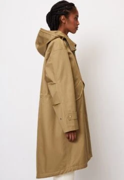 Marc O'Polo Light Padded With Hood Flap Pockets On Sleeve- Parka - Stone Hearth -Marc O'Polo 2aa577eb223f47f58ba2f11be41b34ac
