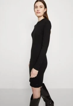 Marc O'Polo DENIM Dress Roundneck Long Sleeve - Jerseyjurk - Black -Marc O'Polo 2ee0ede43e6748108566ce6a77ab185d