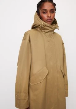 Marc O'Polo Light Padded With Hood Flap Pockets On Sleeve- Parka - Stone Hearth -Marc O'Polo 2fd7b7c6278e488fa6362ee21fd27c69