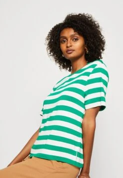 Marc O'Polo DENIM Shortsleeve Roundneck Wide Sleeves Striped - T-Shirt Print - Multi/Amazon Green -Marc O'Polo 30f9e6e339b043dba0119c4e50fadb6f