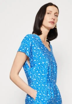 Marc O'Polo DENIM Culotte Length Open Back - Jumpsuit - Multi/Mediterranean Blue -Marc O'Polo 355e3b9ab3bc489186d8e349a5defa3c