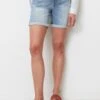 Marc O'Polo Aus-Stretch - Jeansshort - Mid Blue Wash