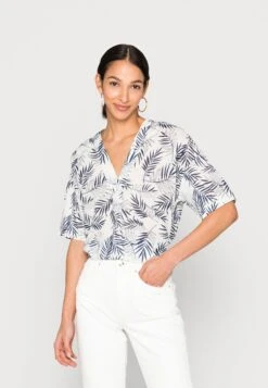 Marc O'Polo Blouse Sleeve Deep V Neck Printed - Blouse - Multi