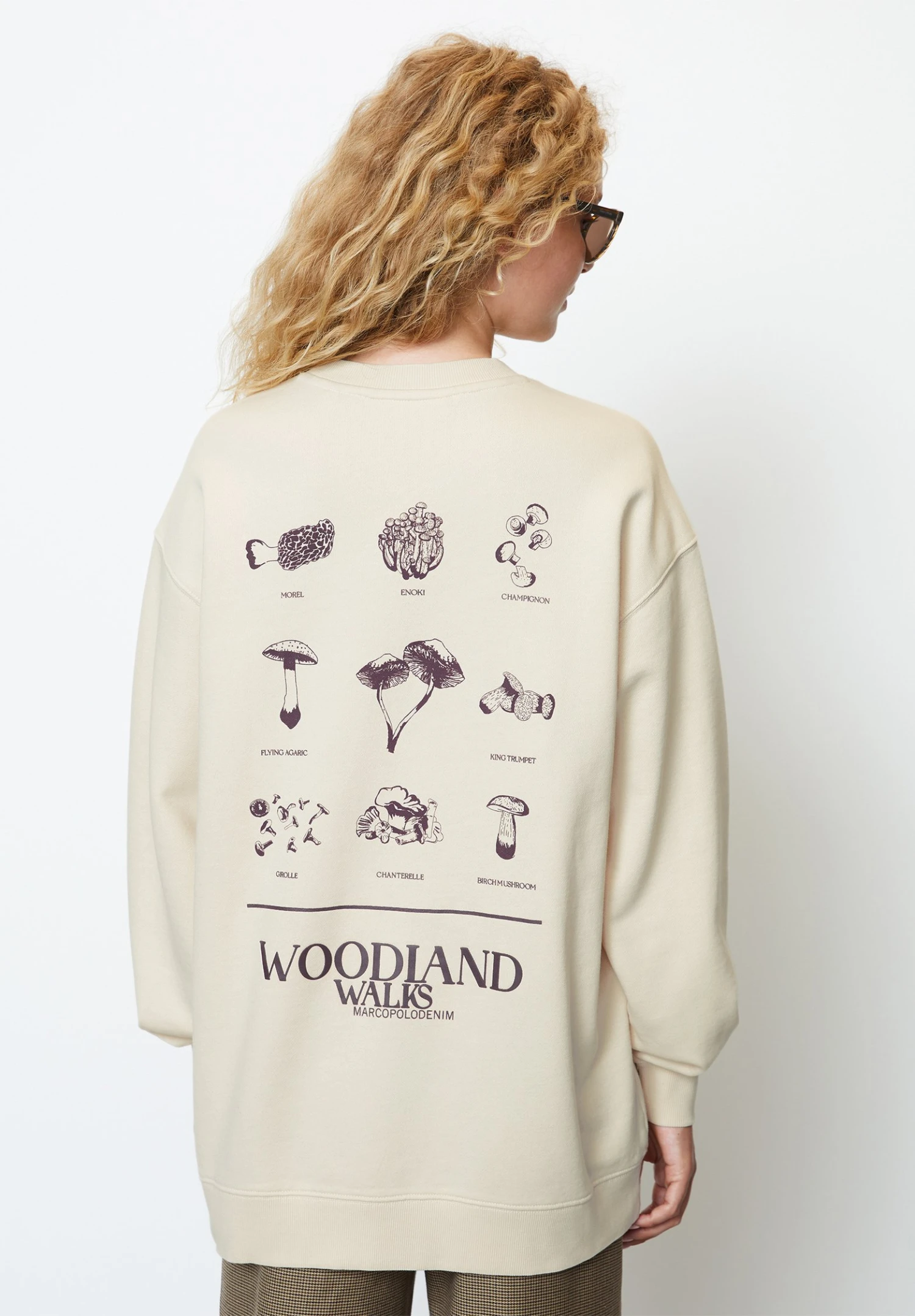 Marc O'Polo DENIM With Wide Sleeves Crewneck Artwork - Sweater - White Blush 3 Marc O'Polo DENIM With Wide Sleeves Crewneck Artwork - Sweater - White Blush