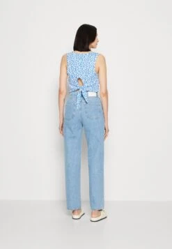Marc O'Polo DENIM Trousers Super High Waist Loose Leg Extended Full Length - Relaxed Fit Jeans - Multi/Light Vintage Cobalt Blu -Marc O'Polo 390e1ac70ba34a2aaa6174949cf8dfa9