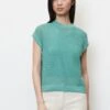 Marc O'Polo Ajour-Aus - T-Shirt Basic - Sea Blue