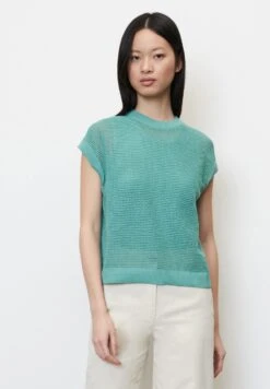 Marc O'Polo Ajour-Aus - T-Shirt Basic - Sea Blue