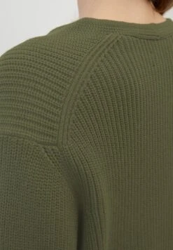 Marc O'Polo V-Neck-Cardigan Cropped Aus Heavy-Weight-Org - Vest - Wild Olive -Marc O'Polo 3fff4d0277d44845bcc6df4a535b5fca