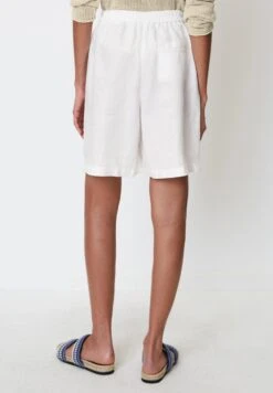 Marc O'Polo High Waistmit Teil-Elastischem Bund - Shorts - White -Marc O'Polo 40131bd92f2f4998996a9867251d04dd