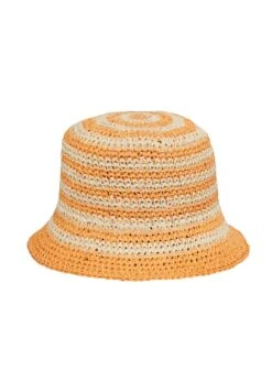 Marc O'Polo Bucket In Raffia Bast Optik - Hoed - Multi Faded Marigold