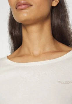 Marc O'Polo Long Sleeve Round Neck Solid - Longsleeve - Creamy White -Marc O'Polo 40e38d8be4d24422b1e0d5692d2dddf8
