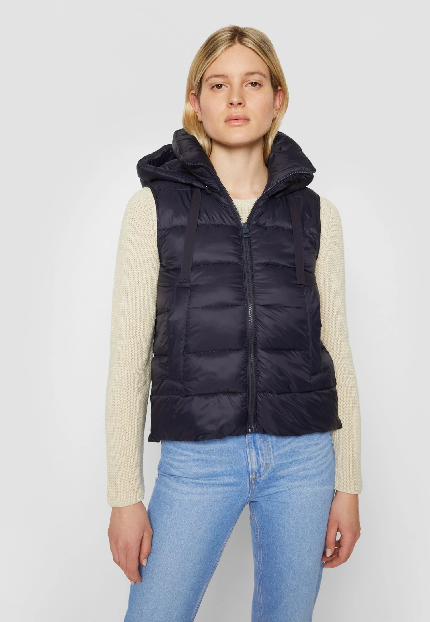 Marc O'Polo Vest Detachable Hood Welt Pockets Side - Bodywarmer - Midnight Blue 3 Marc O'Polo Vest Detachable Hood Welt Pockets Side - Bodywarmer - Midnight Blue