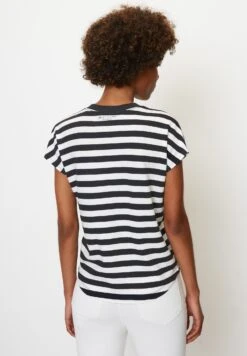 Marc O'Polo Gestreiftes Regular Aus Organic - T-Shirt Print - Multi Deep Blue Sea -Marc O'Polo 41a02a8ae51d4927bf234eb4608be8b3