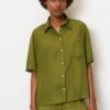 Marc O'Polo Short Sleeve Straight Casual Fit Kent Collar Patched - Overhemdblouse - Fern Green -Marc O'Polo 434831408fdb4cf8b47b30956fd9edf6
