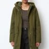 Marc O'Polo DENIM Organic Padded Zipper Hood With - Winterjas - Slate Green