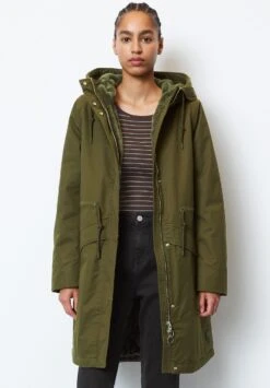 Marc O'Polo DENIM Organic Padded Zipper Hood With - Winterjas - Slate Green